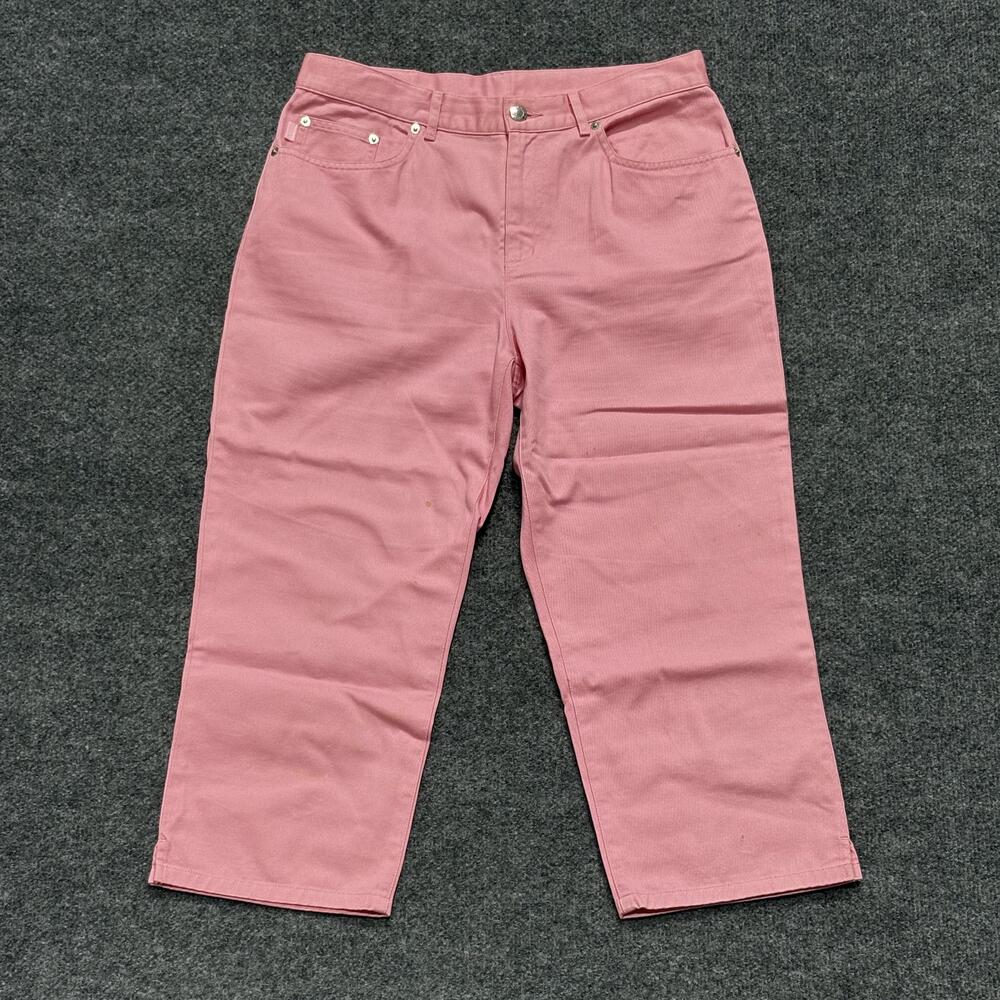 Lauren Jeans Co Ralph Lauren Jeans Womens 6 Pink Cropped Straight Leg Denim